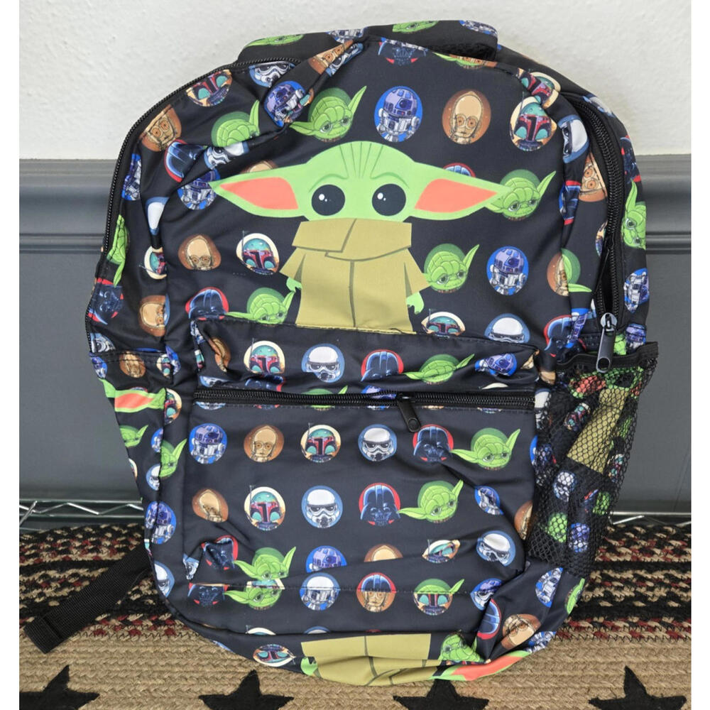 Disney Star Wars Grogu The Child The Mandalorian Large  Backpack NEW